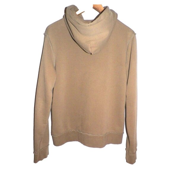 Women's L Beige Distressed Hoodie Banana Republic Relaxed Fit - Picture 3 of 9